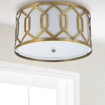 Hex Metal LED Flush Mount - JONATHAN Y